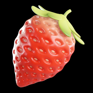 Erdbeere Lebensmittel 3d print model - Mito3D