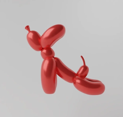 streching balloon dog art toy fan 3d models download creality cloud dolls & accessories 3d print model - Mito3D