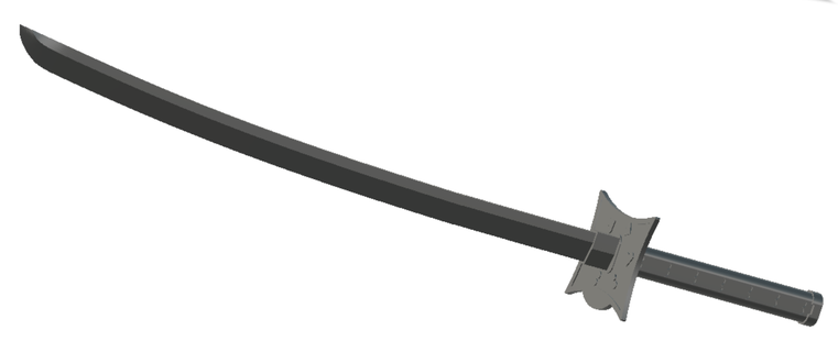 Streifen Katana Schwert Spielzeuge Spiele 3d print model - Mito3D
