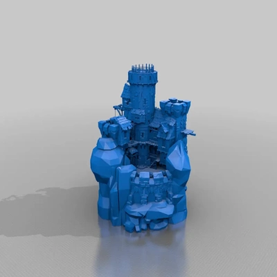 hochburg 28mm rahmen 3d modelle download realität wolke 3d print model - Mito3D