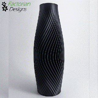 çarpıcı 3d basılı vazo Ekle stil ev dekor 3d print model - Mito3D