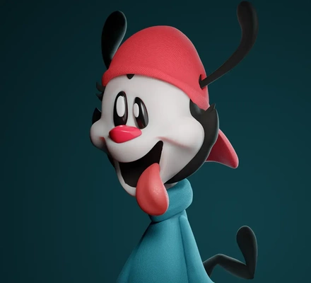 stilizzato carattere wakko animaniacs 3d modelli scarica creality nube 3d print model - Mito3D