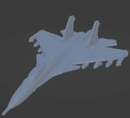 su 33 kämpfer jet 3d modelle download realität wolke 3d print model - Mito3D