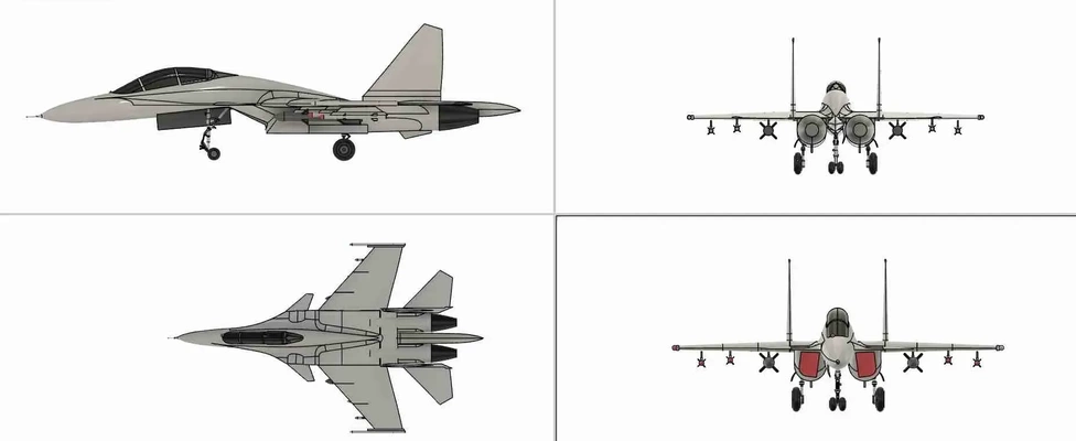 su 30 mk v10 stl 3d modelle download realität wolke 3d print model - Mito3D