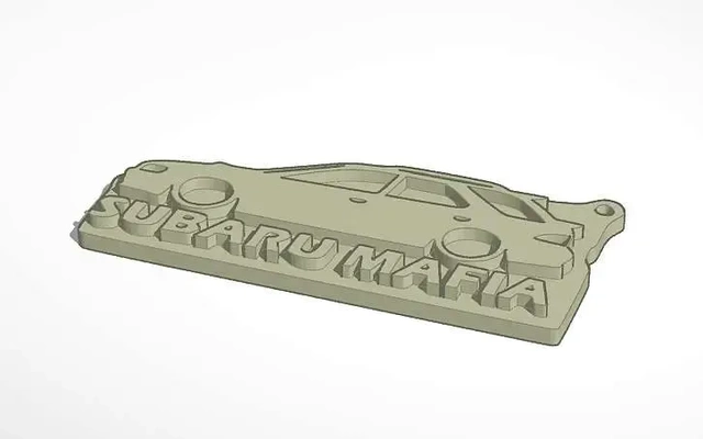 subaru portachiavi gf carro 3d modelli scarica creality nube 3d print model - Mito3D