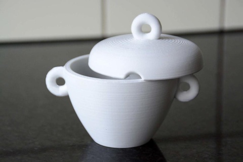sugar pot Household 3d print model - Mito3D