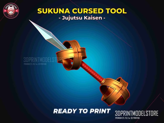 sukuna amaldiçoado ferramenta arma jujutsu kaisen cosplay 3d modelos baixar crialidade nuvem 3d print model - Mito3D