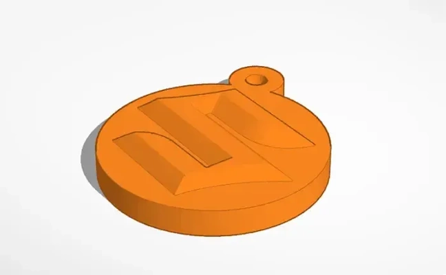 seguro logo llavero 3d modelos descargar crealidad nube 3d print model - Mito3D