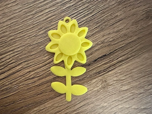 girasol llavero 3d modelos descargar crealidad nube 3d print model - Mito3D