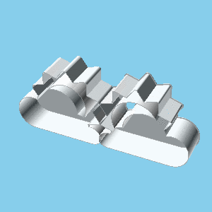 soleggiato nube nidible scatola v1 3D print model - Mito3D