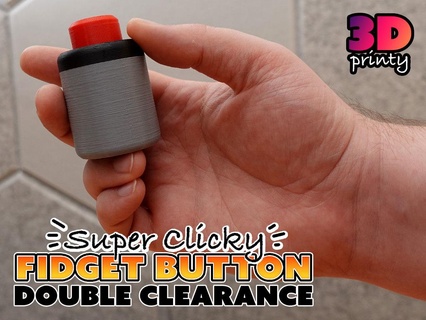 super clicky fidget button - double clearance Others 3d print model - Mito3D