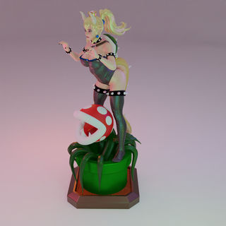 super Mario bowsette femmina bowser parodia immaginario personaggi 3d print model - Mito3D