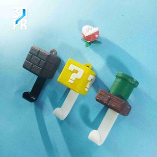 Super Mario bross Mauer Haken Thema 3d Modelle download Realität Wolke Kinder 3d print model - Mito3D