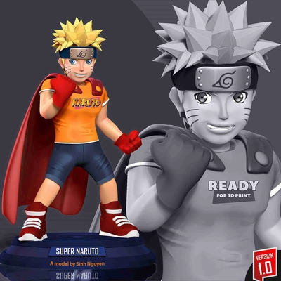 super naruto 3d models download creality cloud 3d print model - Mito3D