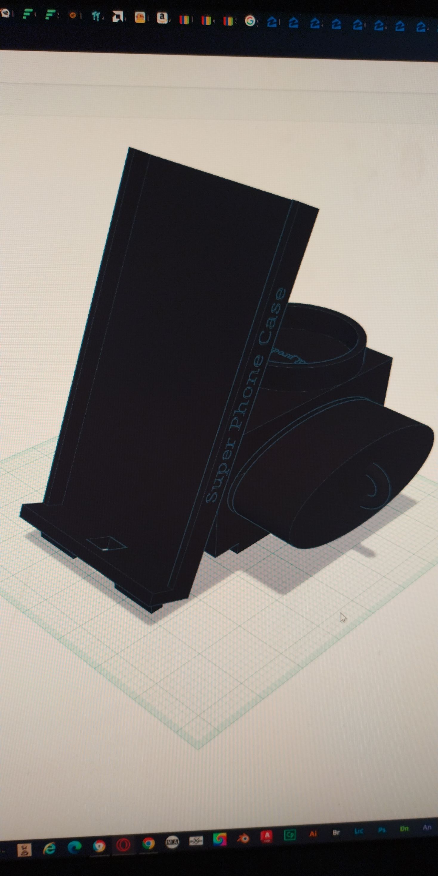 Super Telefon Stand 3D print model - Mito3D