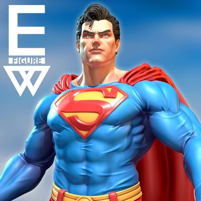 superman - 3d stl ready to print models download creality cloud fictional characters 3d print model - Mito3D