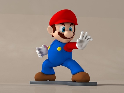Super Mario 3d Modelle download Realität Wolke Zeichen 3d print model - Mito3D