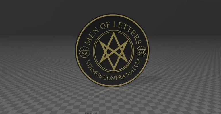 supernatural men of letters 3d models download creality cloud 3d print model - Mito3D