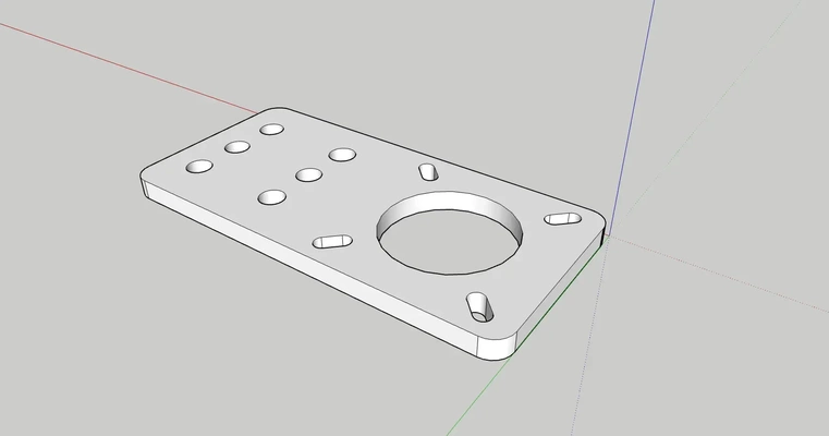 suporte plat nema 17 3d modelos baixar crialidade nuvem 3d print model - Mito3D