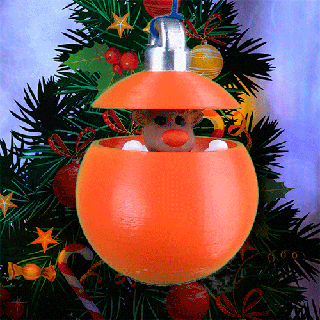 sorpresa Navidad esfera hogar casa decoración 3d print model - Mito3D