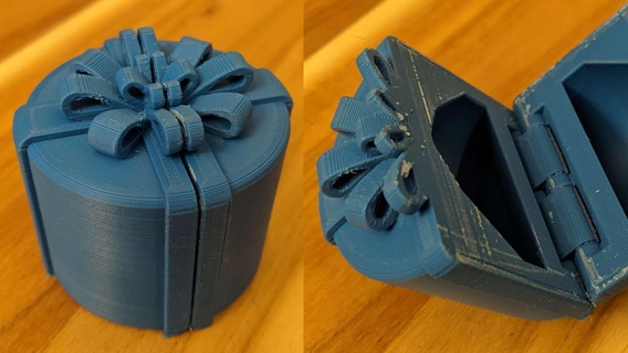 sorpresa ornamento print in place cavo casa arredamento 3d print model - Mito3D