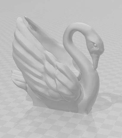cigno animali 3D print model - Mito3D