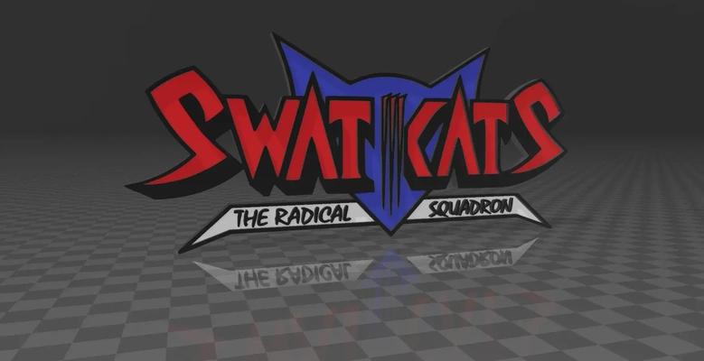 swat kats logo 3d models download creality cloud 3d print model - Mito3D