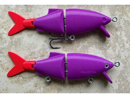 swimbait fishing lure 125 cm Sports & Outdoor 3d print model - Mito3D