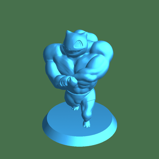 gonfio bulbasaur immaginario personaggi 3d print model - Mito3D