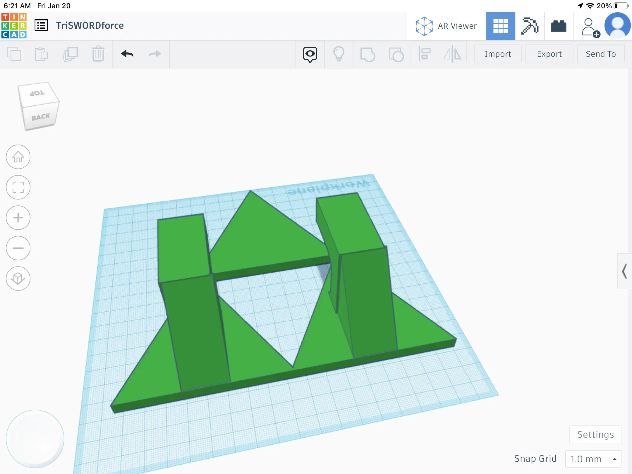 schwert mauer montieren 3d modelle download realität wolke 3D print model - Mito3D