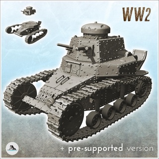 t 18 ms 1 ft 17 Rusia urss ww2 llamas guerra tornillo acción blindado coches tanques 3d print model - Mito3D