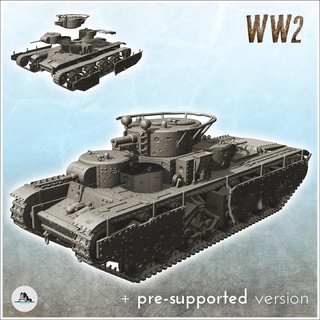 t 35a m1934 Rusia urss ww2 llamas guerra tornillo acción blindado coches tanques 3d print model - Mito3D