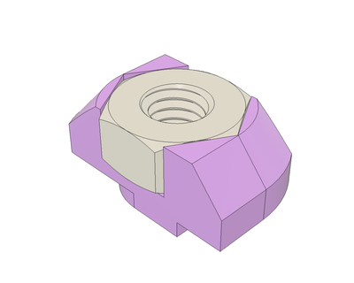 t-nut m3 drop-in rotating t-slot 5mm Others 3d print model - Mito3D