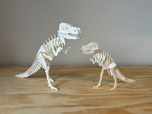 t-rex 3d puzzle kit card models download creality cloud 3d print model - Mito3D