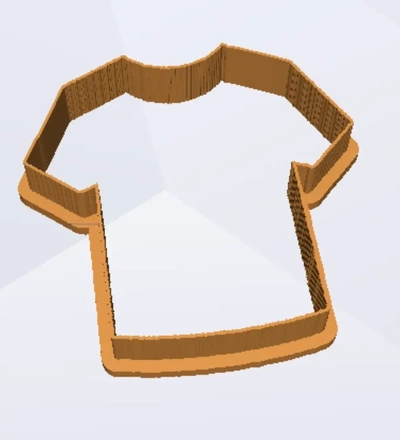 shirt plätzchen cutter 3d modelle download realität wolke 3d print model - Mito3D