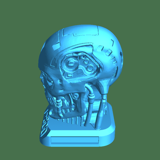 t800 cráneo robots 3d print model - Mito3D