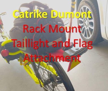 taillight flag support - rack mount Others 3d print model - Mito3D