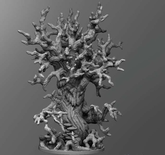 parlando spaventoso albero alberi 3d print model - Mito3D