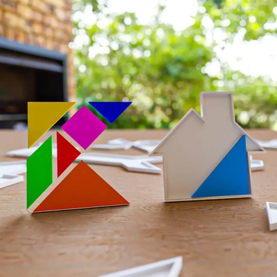 tangram puzzles 3d models download creality cloud 3d print model - Mito3D