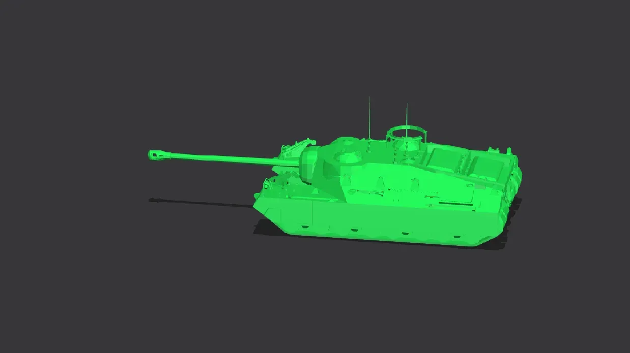 panzer t95 3d modelle download realität wolke 3D print model - Mito3D