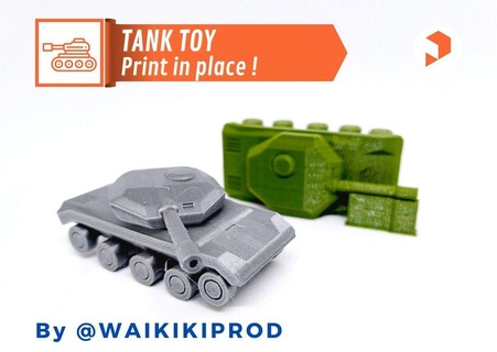 tank oyuncak Yazdır yer arabalar 3d print model - Mito3D