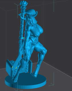 cable diosa estatua 3d modelos descargar crealidad nube ficticio caracteres 3d print model - Mito3D