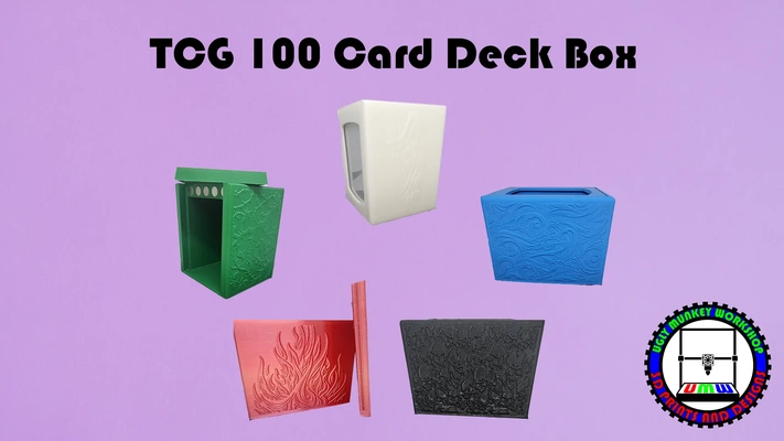 tcg coberta caixa 100 cartão comandante 60 padrão 3d modelos baixar crialidade nuvem 3d print model - Mito3D