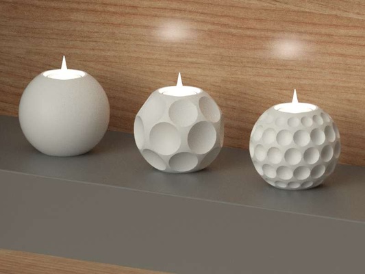 tealight candle holder 3d models download creality cloud home decor 3d print model - Mito3D