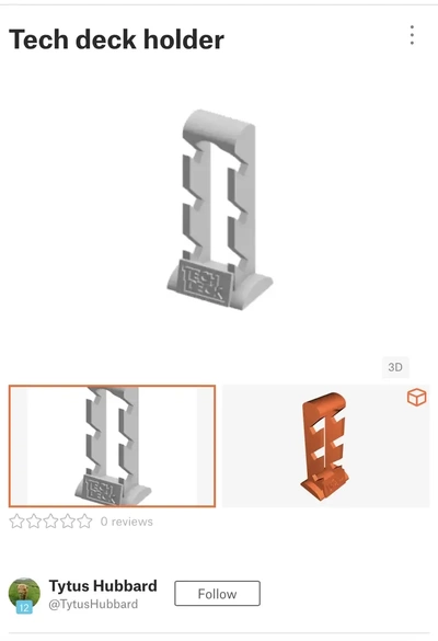 tech mazzo schermo in piedi piccolo 3d modelli scarica creality nube 3d print model - Mito3D