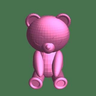 teddy bear Dolls & Accessories 3d print model - Mito3D
