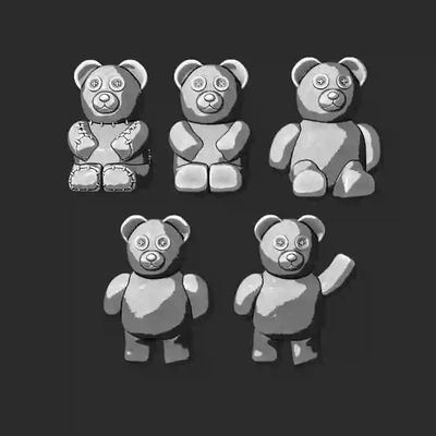 oyuncak ayı ayılar oldukça büyük 3d modeller indir creality bulut bebekler aksesuarlar 3d print model - Mito3D