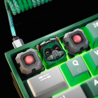 teemo omega equipo teclas jajaja mecánico teclado ficticio caracteres 3d print model - Mito3D
