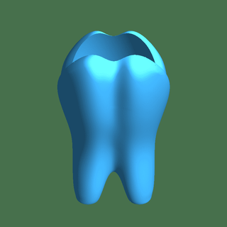 teeth Cups & Mugs 3d print model - Mito3D