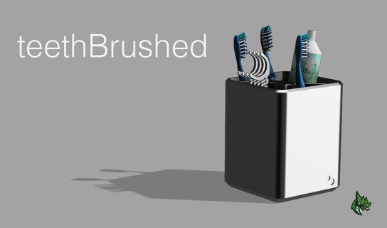 brosser dents brosse titulaire soutien 3d print model - Mito3D